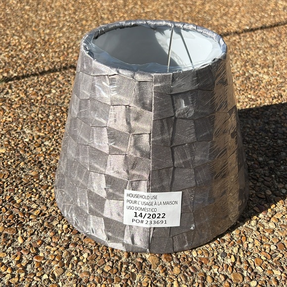 Better Homes & Gardens Gray Small Tapered Pleat Fabric Lamp Shade - Picture 6 of 16